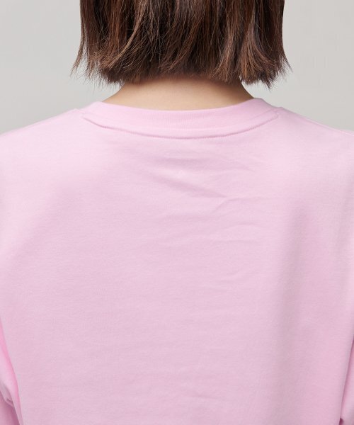 MUSINSA STANDARD WOMAN（ムシンサスタンダードウーマン）の「ウィメンズリラックスフィットクルーネッククロップTシャツ[ピンク]（Tシャツ/カットソー・レディース・その他・SMALL/MEDIUM/LARGE/X-SMALL）」の4枚目の写真