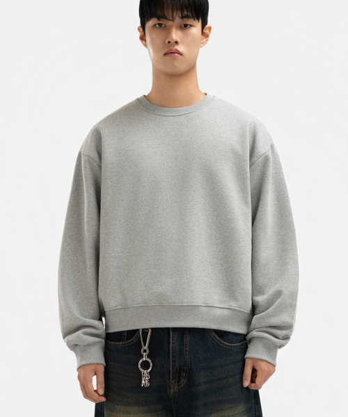 UNDEROFF(アンダーオフ)の「セミクロップスウェットブラック(スウェット・メンズ・ブラック・MEDIUM/LARGE/X-LARGE)」の7枚目の写真
