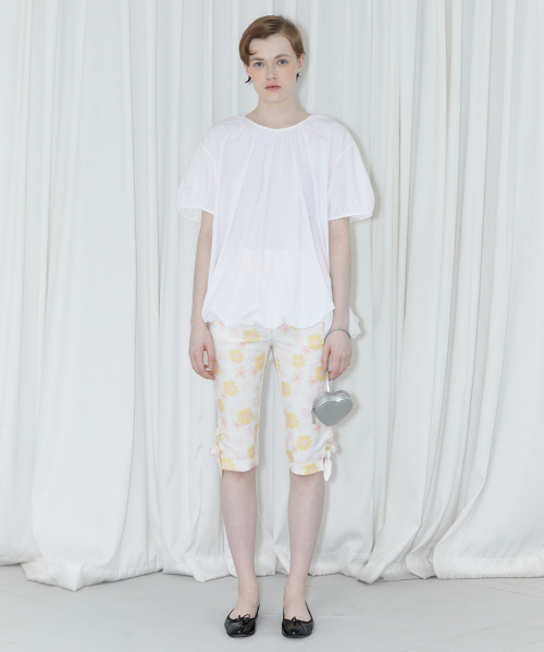 SINOON(シヌーン)の「VOLUME HALF BLOUSE (WHITE)(シャツ/ブラウス・レディース・ホワイト・FREE)」の2枚目の写真