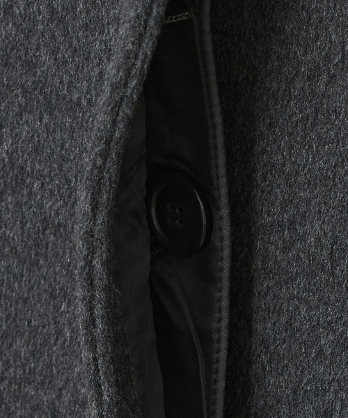 TYPESERVICE（タイプサービス）の「Hooded Half Coat [Charcoal]（ダッフルコート・レディース・その他・FREE）」の4枚目の写真