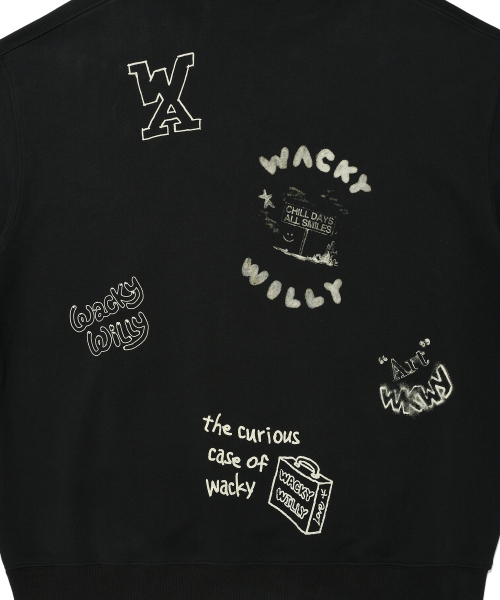 Wacky WiLLy（ワッキーウィリー）の「スプレイグラフィックフードスウェットブラック（パーカー・レディース・その他・SMALL/MEDIUM/LARGE/X-LARGE）」の9枚目の写真