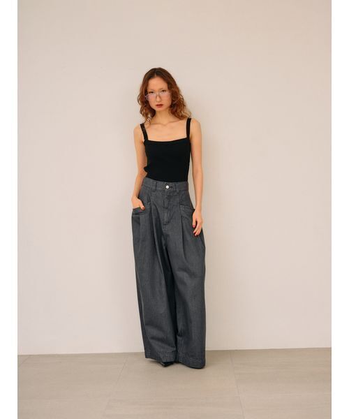 null.(ヌル)の「ポケットデザインデニムパンツ(デニムパンツ・レディース・ライトブルー/ブラック・38/36)」の9枚目の写真