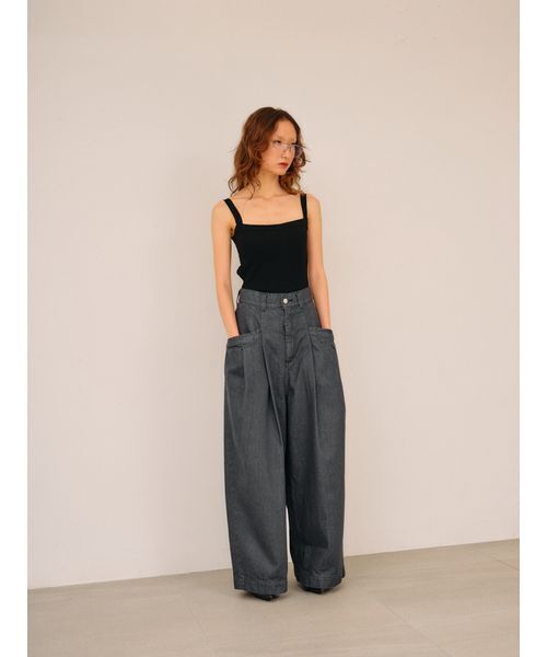null.(ヌル)の「ポケットデザインデニムパンツ(デニムパンツ・レディース・ライトブルー/ブラック・38/36)」の17枚目の写真