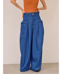 null.（ヌル）の「ポケットデザインデニムパンツ（デニムパンツ）」