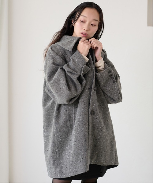 apres jour clair】ステンカラーミドルコート（ステンカラーコート