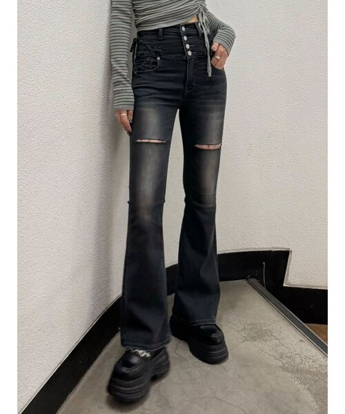 EMODA(エモダ)の「ハートチェーンローファー(ローファー・レディース・ブラック/ブラウン・SMALL/MEDIUM/LARGE)」の14枚目の写真