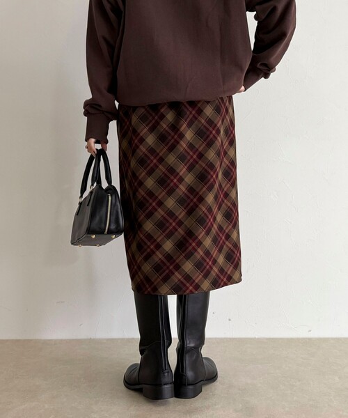 fredy emue（フレディエミュ）の「チェックミディスカート（スカート・レディース・ブラウン系その他/グリーン系その他/ブルー系その他・38）」の11枚目の写真