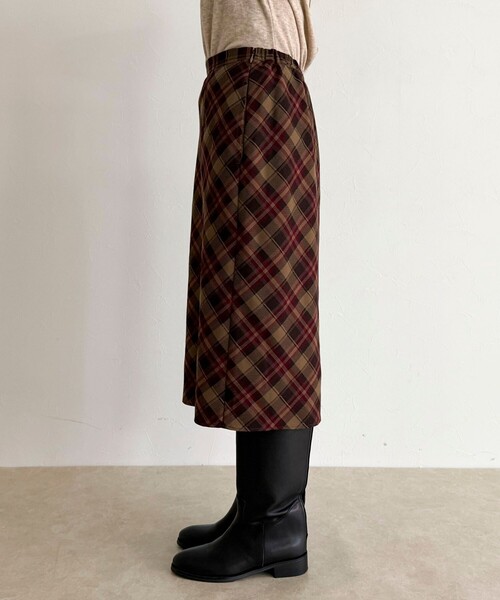 fredy emue（フレディエミュ）の「チェックミディスカート（スカート・レディース・ブラウン系その他/グリーン系その他/ブルー系その他・38）」の15枚目の写真