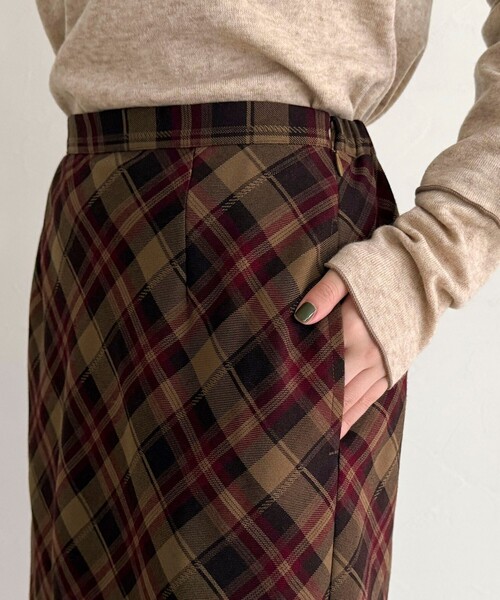 fredy emue（フレディエミュ）の「チェックミディスカート（スカート・レディース・ブラウン系その他/グリーン系その他/ブルー系その他・38）」の19枚目の写真