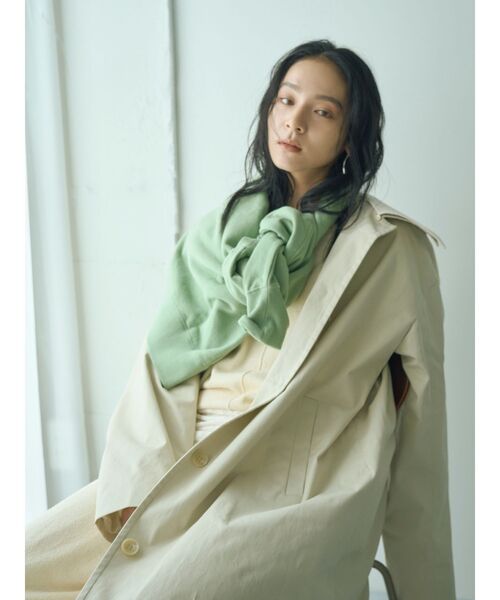 Ungrid（アングリッド）の「ミニループヤーンルーズニット（ニット/セーター・レディース・ブラウン/アイボリー・FREE）」の4枚目の写真