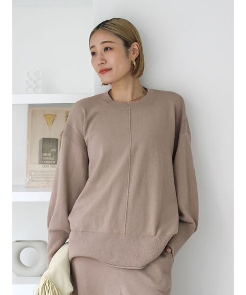 Ungrid（アングリッド）の「ミニループヤーンルーズニット（ニット/セーター・レディース・ブラウン/アイボリー・FREE）」の13枚目の写真