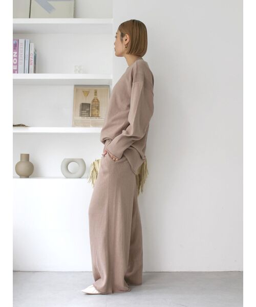 Ungrid（アングリッド）の「ミニループヤーンルーズニット（ニット/セーター・レディース・ブラウン/アイボリー・FREE）」の16枚目の写真