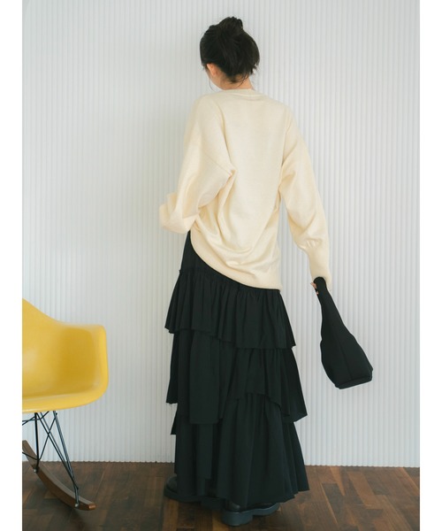 Ungrid（アングリッド）の「ミニループヤーンルーズニット（ニット/セーター・レディース・ブラウン/アイボリー・FREE）」の11枚目の写真