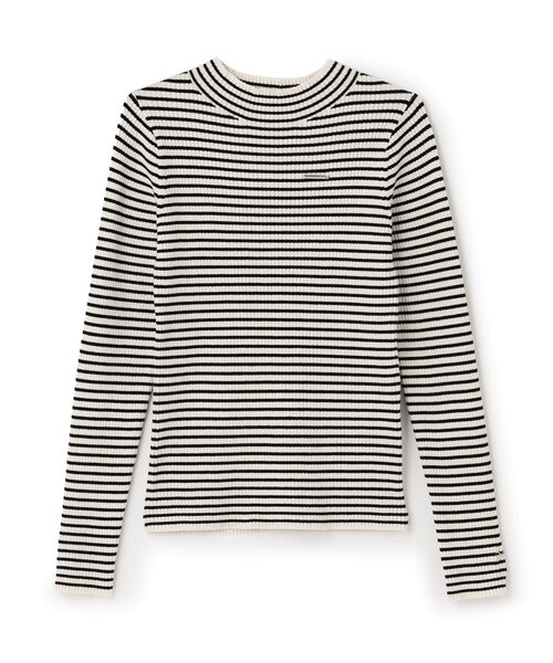 pom ponette junior（ポンポネットジュニア）の「【GOOD PRICE】【130cmあり】プチハイネックプルオーバー（Tシャツ/カットソー・キッズ・オフホワイト/カラフル/レッド/ブラック・L:160cm/130cm/M:150cm/S:140cm）」の2枚目の写真