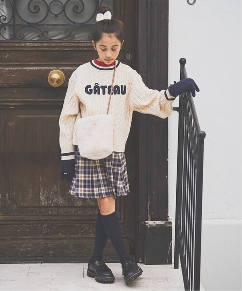pom ponette junior（ポンポネットジュニア）の「【GOOD PRICE】【130cmあり】プチハイネックプルオーバー（Tシャツ/カットソー・キッズ・オフホワイト/カラフル/レッド/ブラック・L:160cm/130cm/M:150cm/S:140cm）」の18枚目の写真