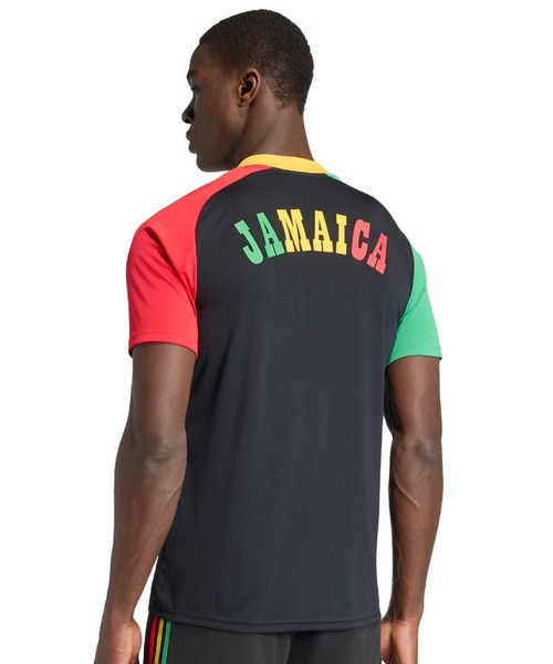 adidas(アディダス)の「adidas JAMAICA 26 X BOB MARLEY AWAY PRE MATCH JERSEY / アディダス ジャマイカ26 × ボブマーリー アウェイ プレマッチ ジャージ(ジャージ・メンズ・ブラック・L/S/XXL/XL/M)」の10枚目の写真