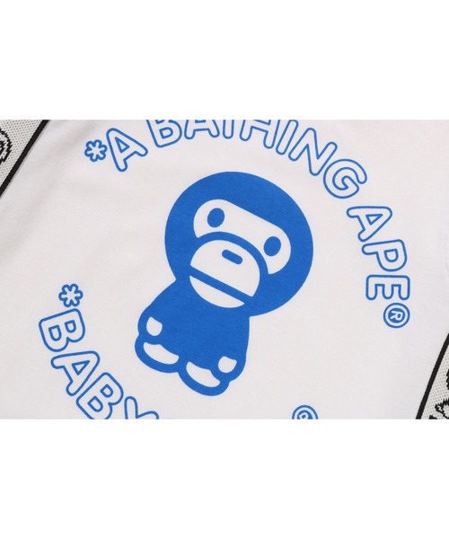 A BATHING APE(アベイシングエイプ)の「BABY MILO LINE TAPE ROMPERS(ロンパース・キッズ・ネイビー/ホワイト・70/80)」の3枚目の写真