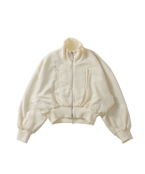 DRESSLAVE(ドレスレイブ)の「nylon short blouson(ナイロンショートブルゾン)(ブルゾン・レディース・カーキ/ホワイト・38)」の2枚目の写真