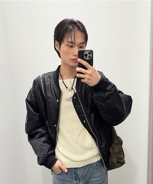 SCHISM INDUCING（スキズムインデューシング）の「ZIP BOMBER BLACK（ブルゾン・レディース・その他・MEDIUM/LARGE）」の5枚目の写真