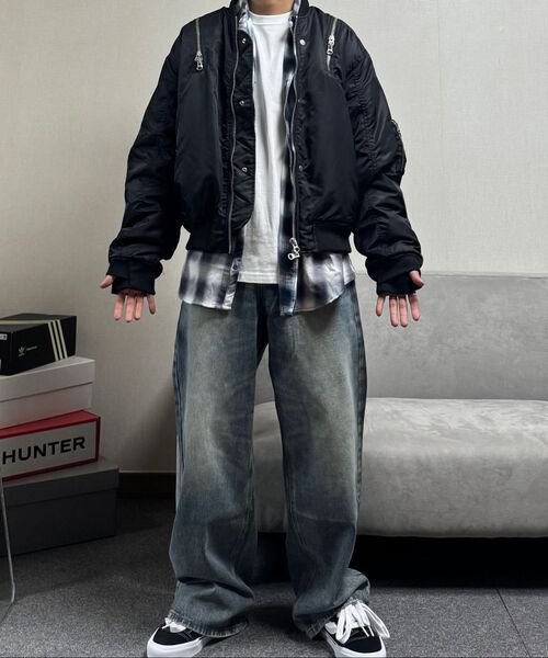 SCHISM INDUCING（スキズムインデューシング）の「ZIP BOMBER BLACK（ブルゾン・レディース・その他・MEDIUM/LARGE）」の6枚目の写真