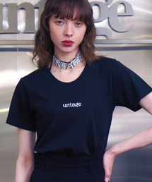テンセルロゴプリント半袖Tシャツ[ブラック(ユニセックス)]_UTT-ST32