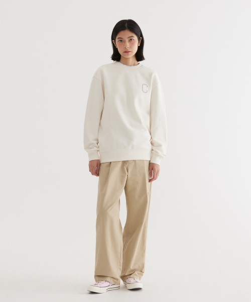 COVERNAT(カバーナット)の「Cロゴ スウェット アイボリー(スウェット・レディース・その他・LARGE/X-LARGE/X-SMALL/SMALL/MEDIUM/XX-LARGE)」の9枚目の写真