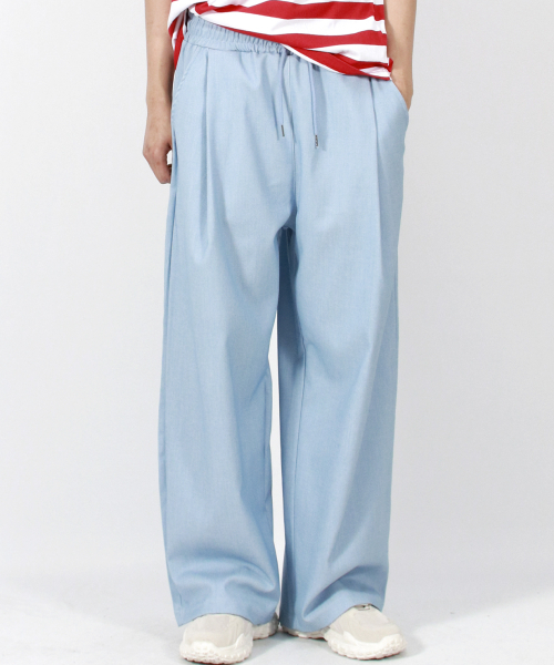 DEMARC（ドゥマーク）の「M VINTAGE DENIM WIDE PANTS LIGHT BLUE（スラックス・メンズ・その他・LARGE/MEDIUM）」の9枚目の写真