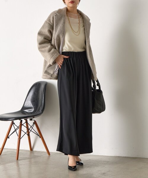 トロミキャタピラーワイドパンツ（その他パンツ）｜Jena espace