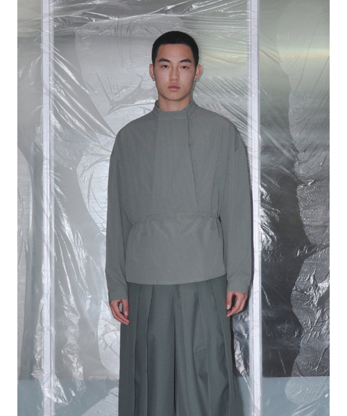 7440-37-1(7440-37-1)の「Snap Neck Shirt Anorak - Khaki(ナイロンジャケット・メンズ・その他・LARGE/SMALL/MEDIUM)」の2枚目の写真