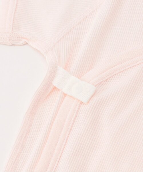 apres les cours（アプレレクール）の「ベビー半袖リブグレコ肌着　ワンポイント・総柄（肌着・キッズ・クリーム/ピンク/サックスブルー/アイボリー/ベビーピンク/オフホワイト・80/70）」の14枚目の写真