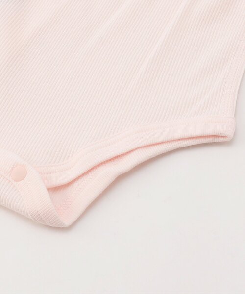 apres les cours（アプレレクール）の「ベビー半袖リブグレコ肌着　ワンポイント・総柄（肌着・キッズ・クリーム/ピンク/サックスブルー/アイボリー/ベビーピンク/オフホワイト・80/70）」の17枚目の写真