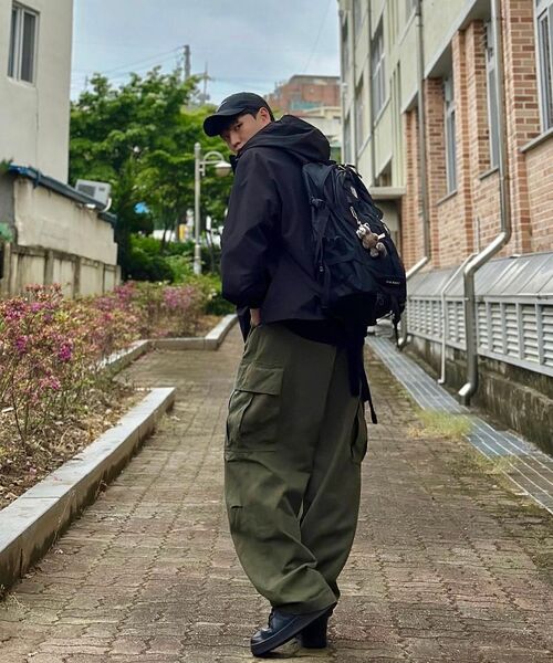 CONTROBANAL3（コントロバナレー）の「ワンタッチワイドカーゴパンツ[ネイビー]（その他パンツ・メンズ・その他・MEDIUM/LARGE/X-LARGE）」の17枚目の写真