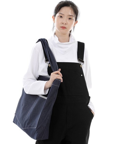 SAINTCREW（セントクルー）の「ペンタゴンポケットビッグサイズエコバッグPP-108インディゴデニムWHS（エコバッグ/サブバッグ・レディース・その他・フリー）」の2枚目の写真