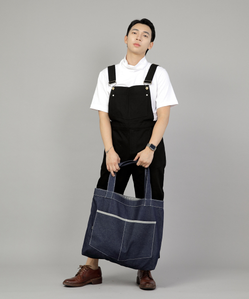 SAINTCREW（セントクルー）の「ペンタゴンポケットビッグサイズエコバッグPP-108インディゴデニムWHS（エコバッグ/サブバッグ・レディース・その他・フリー）」の4枚目の写真