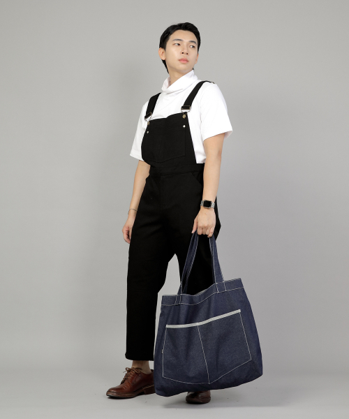 SAINTCREW（セントクルー）の「ペンタゴンポケットビッグサイズエコバッグPP-108インディゴデニムWHS（エコバッグ/サブバッグ・レディース・その他・フリー）」の5枚目の写真