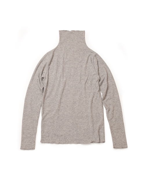 COTTON BELL(コットンベル)の「ウールブレンドポロティ - グレー(Tシャツ/カットソー・レディース・その他・FREE)」の2枚目の写真