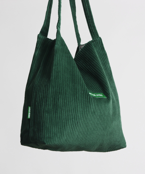 GREEN STUFF（グリーンスタッフ）の「思わず迫ったショッパーバッグ53 クレシックコーデュロイ - ゴールデングリーン（ショルダーバッグ・レディース・その他・FREE）」の6枚目の写真