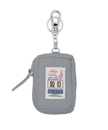 NFF（エヌエフエフ）の「label key ring pouch-grey（ポーチ）」