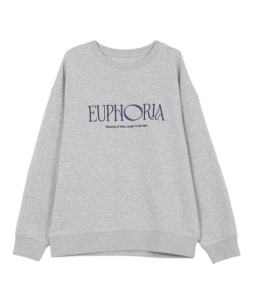 KOBE LETTUCE（コウベレタス）の「[ 裏起毛 ] 刺しゅうロゴスウェット（スウェット・レディース・ネイビー/ブラック/グレー・M）」の9枚目の写真