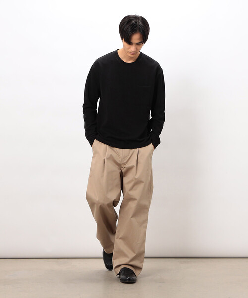 COMME CA ISM(コムサイズム)の「膨れジャカード 長袖Tシャツ(Tシャツ/カットソー・メンズ・ホワイト/ブラック/ミント・LARGE/MEDIUM)」の13枚目の写真