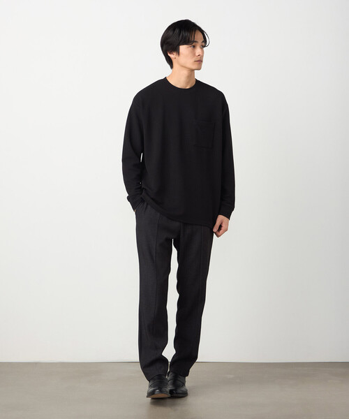 COMME CA ISM(コムサイズム)の「膨れジャカード 長袖Tシャツ(Tシャツ/カットソー・メンズ・ホワイト/ブラック/ミント・LARGE/MEDIUM)」の16枚目の写真