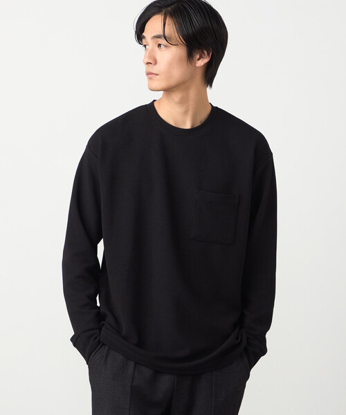 COMME CA ISM(コムサイズム)の「膨れジャカード 長袖Tシャツ(Tシャツ/カットソー・メンズ・ホワイト/ブラック/ミント・LARGE/MEDIUM)」の21枚目の写真