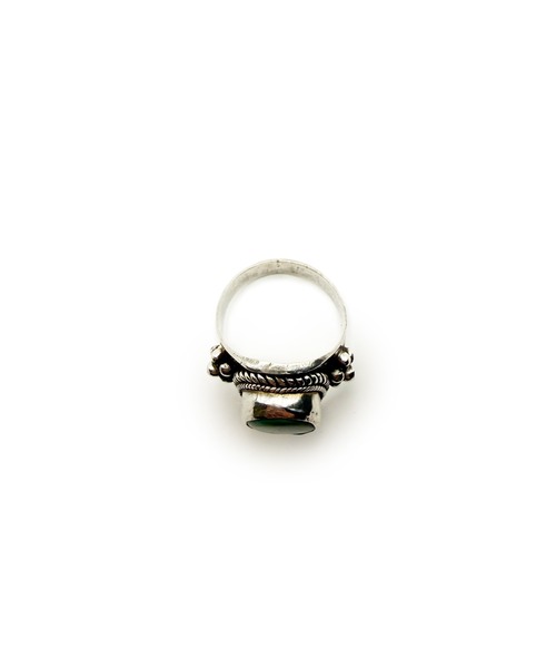 Indian Jewelry(インディアンジュエリー)の「THEATER シアター ネイティブデザインストーンシルバーリング Made in USA(リング・メンズ・ブルー・#14)」の7枚目の写真