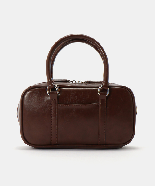 B.C STOCK（ベーセーストック）の「スクエアバッグ（ハンドバッグ・レディース・ブラウン/ブラック/イエロー・FREE）」の2枚目の写真