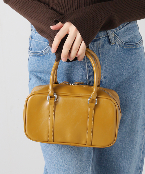 B.C STOCK（ベーセーストック）の「スクエアバッグ（ハンドバッグ・レディース・ブラウン/ブラック/イエロー・FREE）」の18枚目の写真