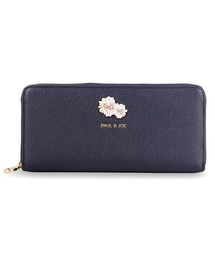PAUL & JOE ACCESSOIRES（ポールアンドジョーアクセソワ）の「ラウンド束入れ 長財布 クリザンテーム メタル PAUL & JOE ACCESSOIRES（財布）」