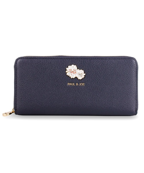 PAUL & JOE ACCESSOIRES（ポールアンドジョーアクセソワ）の「ラウンド束入れ 長財布 クリザンテーム メタル PAUL & JOE ACCESSOIRES（財布・レディース・グレー/アイボリー/ピンク/ネイビー・FREE）」の4枚目の写真