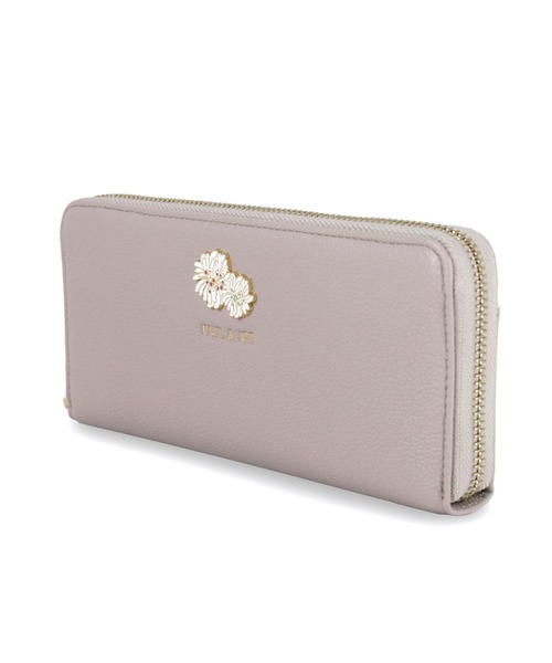 PAUL & JOE ACCESSOIRES（ポールアンドジョーアクセソワ）の「ラウンド束入れ 長財布 クリザンテーム メタル PAUL & JOE ACCESSOIRES（財布・レディース・グレー/アイボリー/ピンク/ネイビー・FREE）」の9枚目の写真
