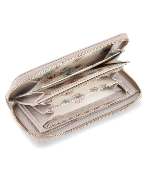 PAUL & JOE ACCESSOIRES（ポールアンドジョーアクセソワ）の「ラウンド束入れ 長財布 クリザンテーム メタル PAUL & JOE ACCESSOIRES（財布・レディース・グレー/アイボリー/ピンク/ネイビー・FREE）」の11枚目の写真