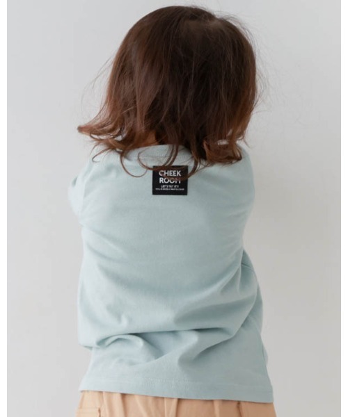 CHEEK ROOM(チークルーム)の「チークルーム おにぎり屋さんロングTシャツ(Tシャツ/カットソー・キッズ・ピンク/サックスブルー/グリーン・120cm/110cm/100cm/90cm/130cm/80cm)」の6枚目の写真